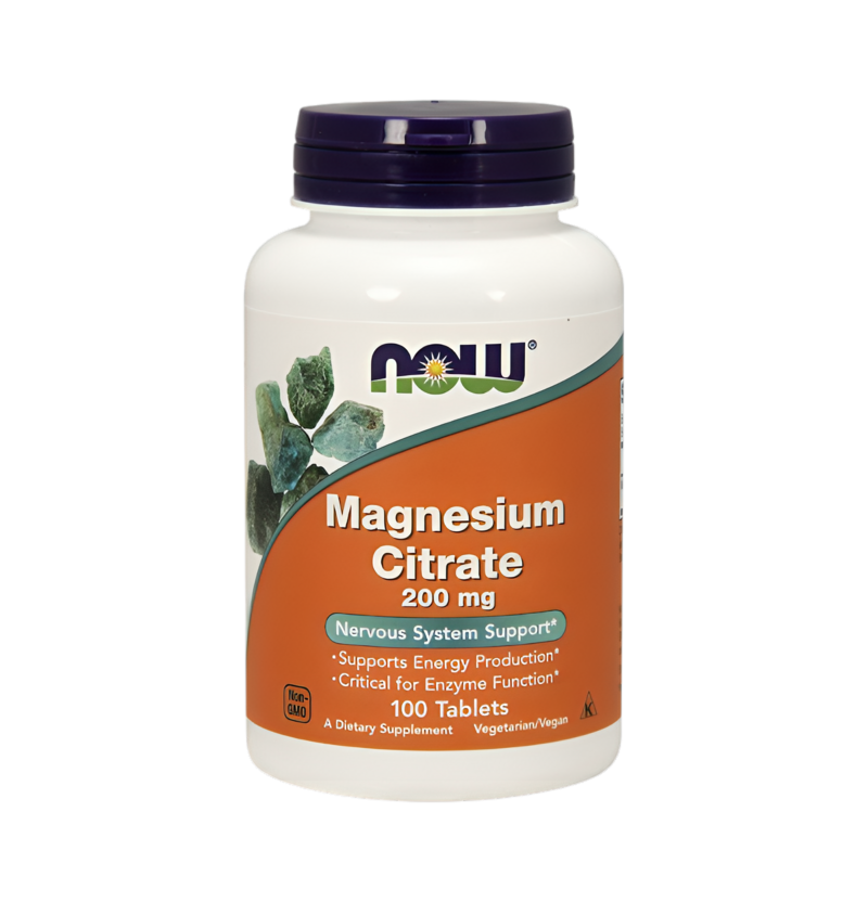 NOW Foods Magnesium Citrate 200mg 100 Tabletter