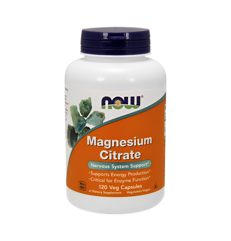NOW Foods Magnesium Citrate 400mg 120 Kapslar