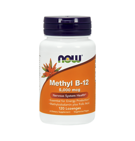 NOW Foods Methyl B-12 with Folic Acid 5000µg 120 Sugtabletter