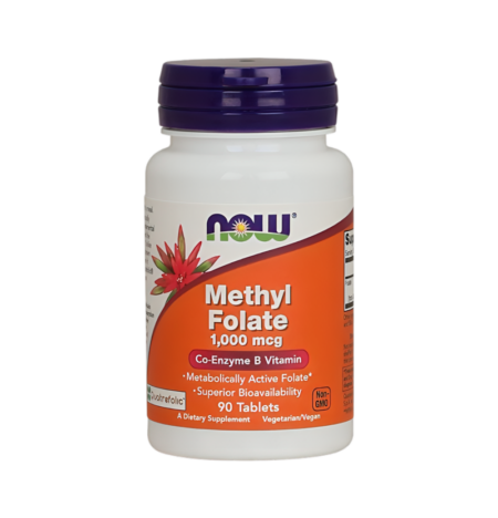 NOW Foods Methyl Folate 1000mcg 90 Tabletter