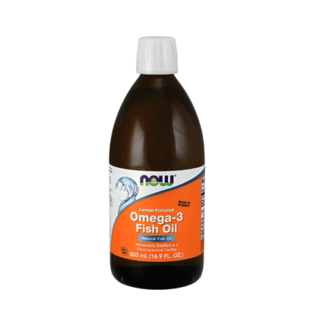NOW Foods Omega-3 Fish Oil Vätska Lemon 500ml