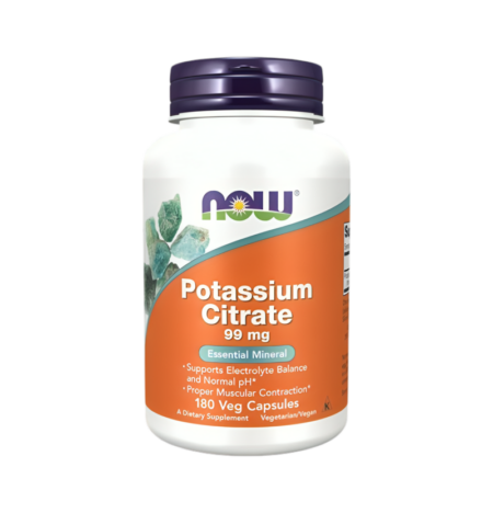 NOW Foods Potassium Citrate 99mg 180 Kapslar