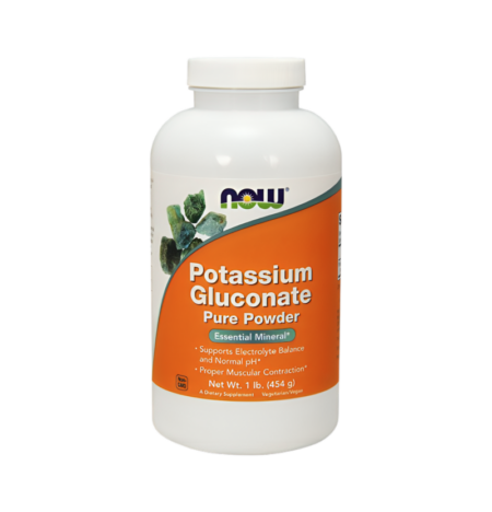 NOW Foods Potassium Gluconate Pure Pulver 454g