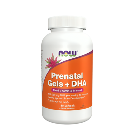 NOW Foods Prenatal Gels + DHA 180 Mjukgelkapslar