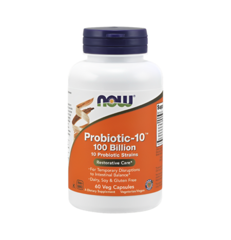 NOW Foods Probiotic-10 100 Billion 60 Vegetariska Kapslar