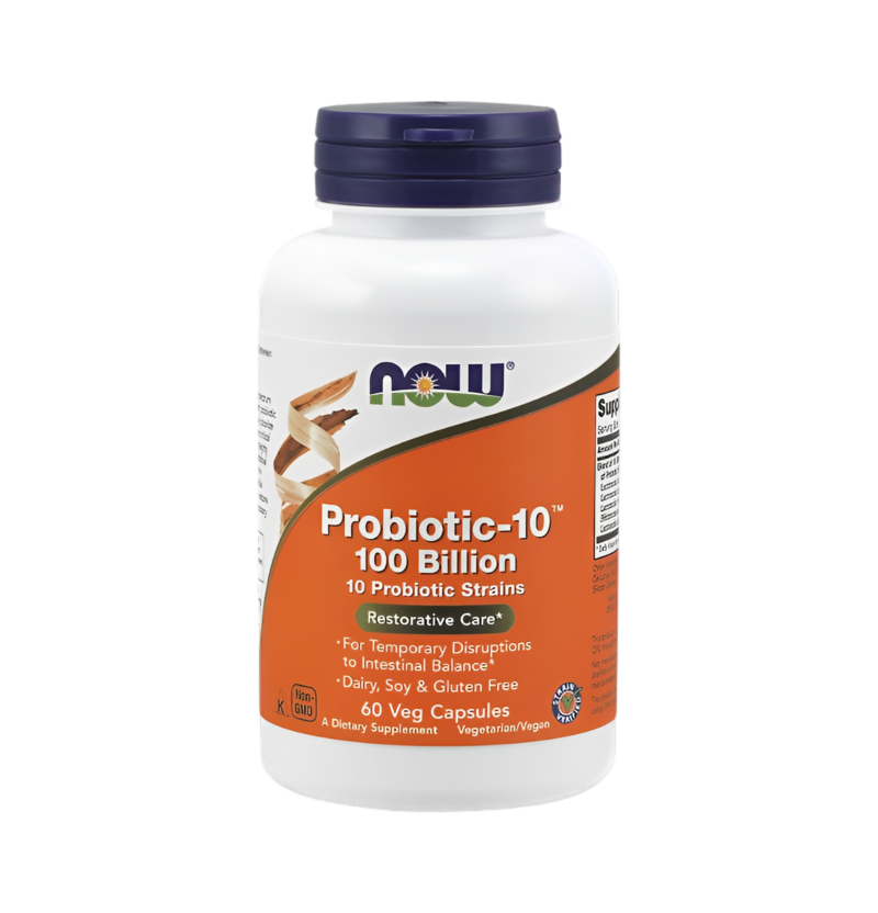 NOW Foods Probiotic-10 100 Billion 60 Vegetariska Kapslar