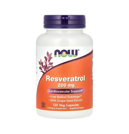 NOW Foods Resveratrol 200mg 120 Kapslar