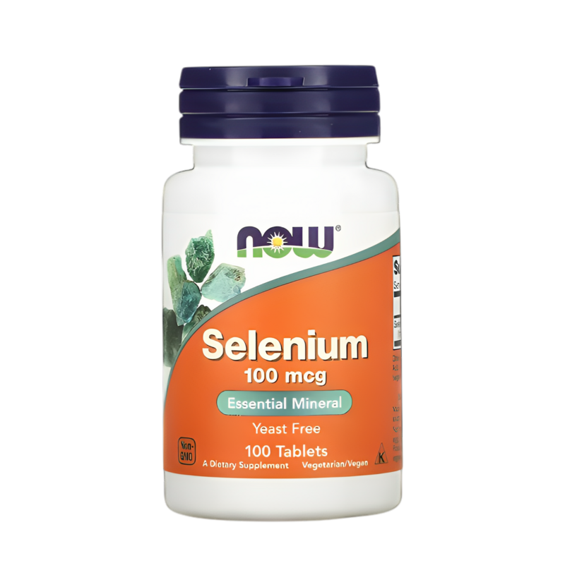 NOW Foods Selenium 100mcg 100 Tabletter