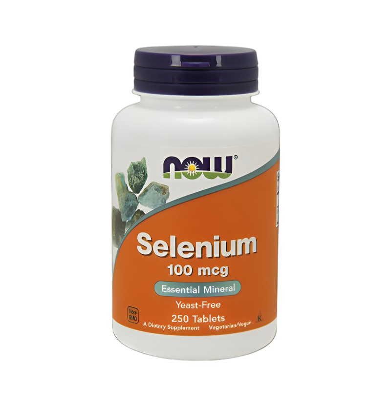 NOW Foods Selenium 100mcg 250 Tabletter
