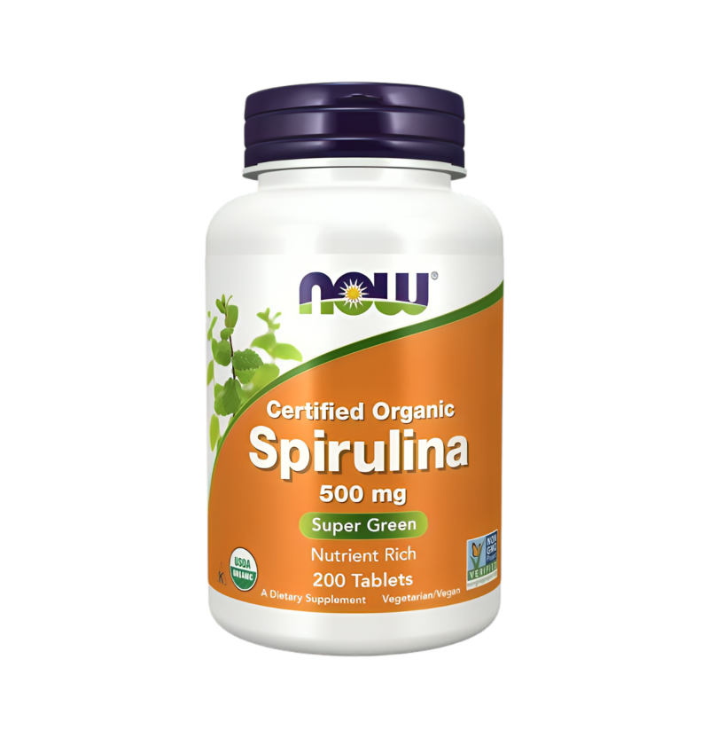 NOW Foods Spirulina 500mg 200 Tabletter