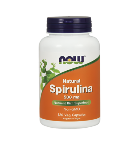 NOW Foods Spirulina - Natural 500mg 120 Kapslar