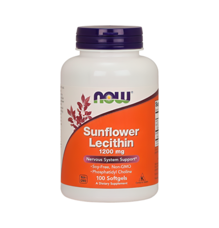 NOW Foods Sunflower Lecithin 1200mg 100 Mjuka gelkapslar