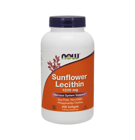 NOW Foods Sunflower Lecithin 1200mg 200 Mjukgelkapslar