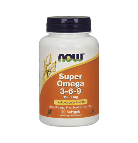 NOW Foods Super Omega 3-6-9 1200mg 90 Mjukgelkapslar