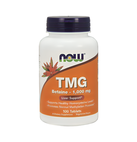 NOW Foods TMG (Trimethylglycine) 1000mg 100 Tabletter
