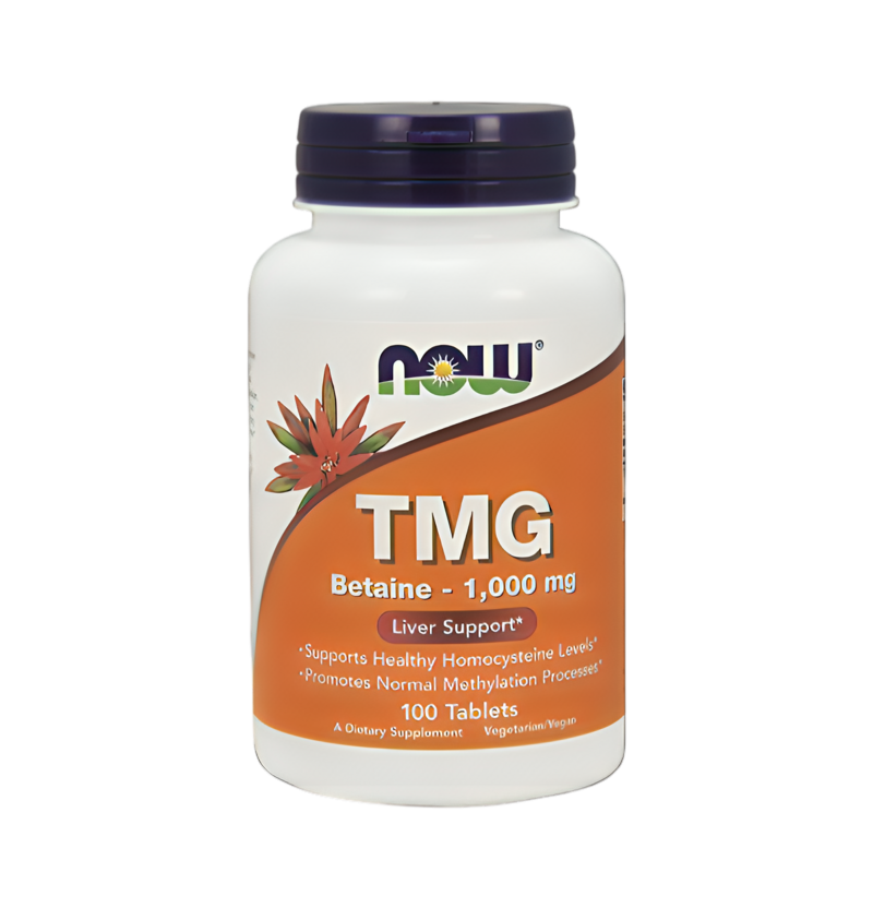 NOW Foods TMG (Trimethylglycine) 1000mg 100 Tabletter