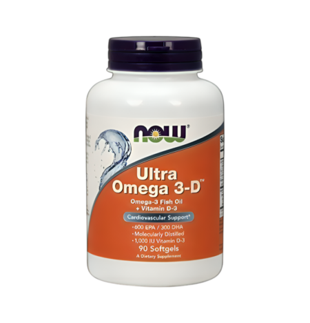NOW Foods Ultra Omega 3-D with Vitamin D-3 90 Mjukgelskapslar