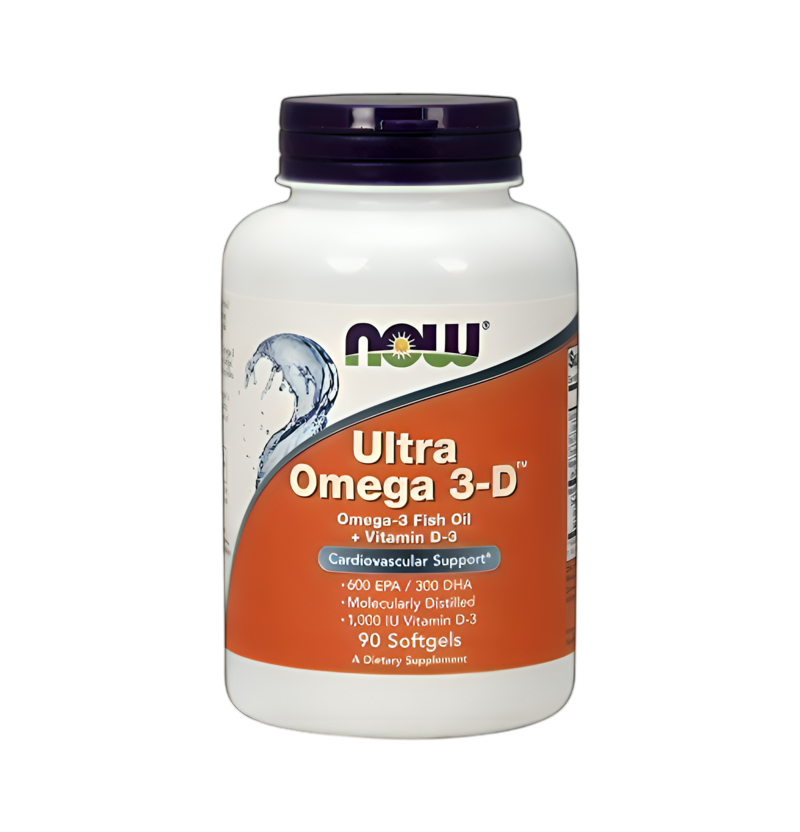 NOW Foods Ultra Omega 3-D with Vitamin D-3 90 Mjukgelskapslar