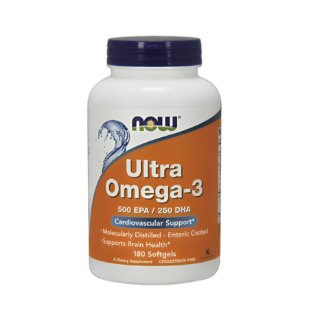 NOW Foods Ultra Omega-3 180 Mjukgelkapslar