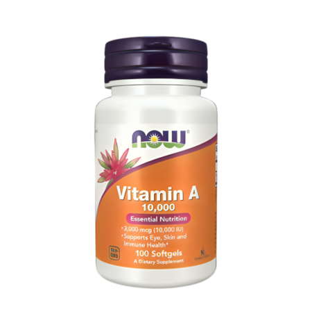 NOW Foods Vitamin A 10000IU 100 Mjukgelkapslar