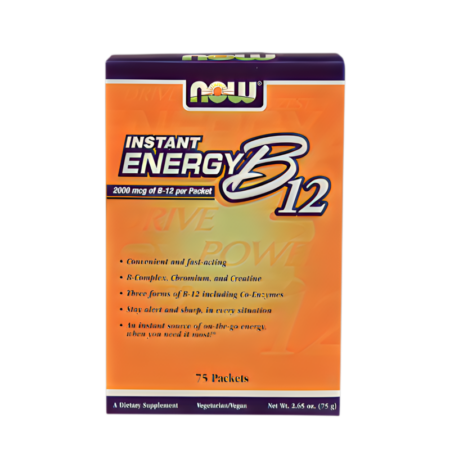 NOW Foods Vitamin B-12, Instant Energy 75 Påsar