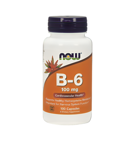 NOW Foods Vitamin B-6 100mg 100 Kapslar