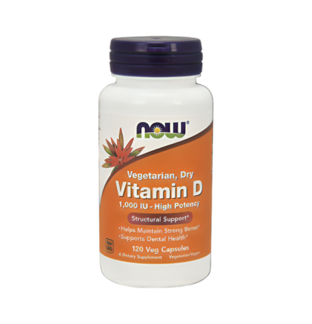 NOW Foods Vitamin D 1000IU 120 Kapslar