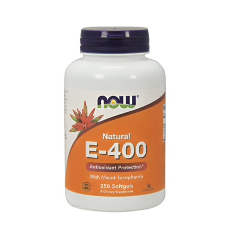 NOW Foods Vitamin E-400 - Natural (Mixed Tocopherols) 250 Mjukgelkapslar