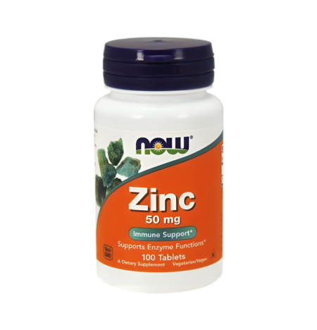 NOW Foods Zinc 50mg 100 Tabletter
