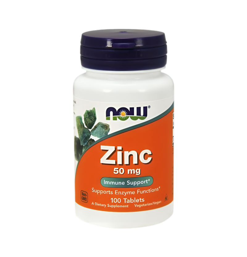 NOW Foods Zinc 50mg 100 Tabletter