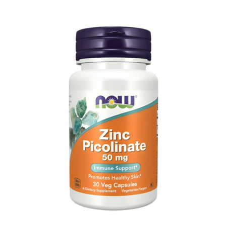 NOW Foods Zinc Picolinate 50mg 30 Vegetariska Kapslar