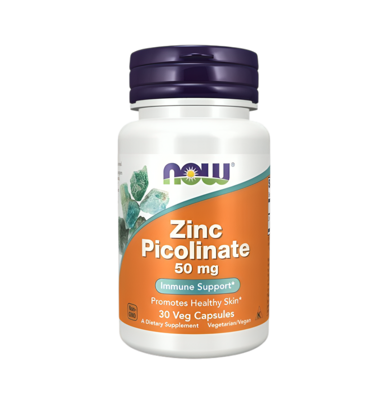 NOW Foods Zinc Picolinate 50mg 30 Vegetariska Kapslar
