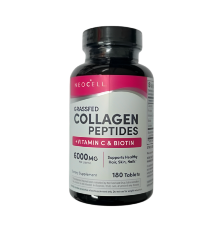 NeoCell Grassfed Collagen Peptides + Vitamin C & Biotin 180 Tabletter