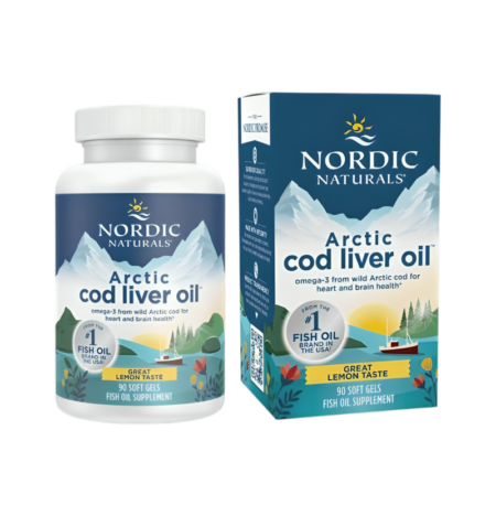 Nordic Naturals Arctic Cod Liver Oil 750mg Lemon 90 Gelkapslar