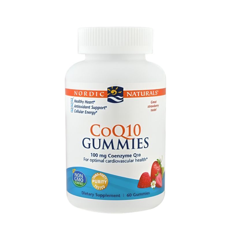 Nordic Naturals CoQ10 Gummies 100mg Strawberry 60 Gummies