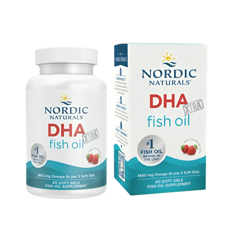 Nordic Naturals DHA Xtra 1660mg Strawberry 60 Mjukgelkapslar