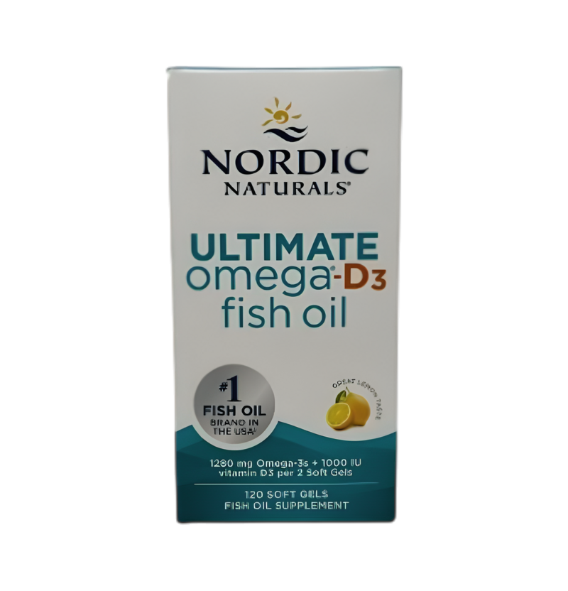 Nordic Naturals Ultimate Omega-D3 Fish Oil 1280mg Lemon 120 Mjukgelkapslar