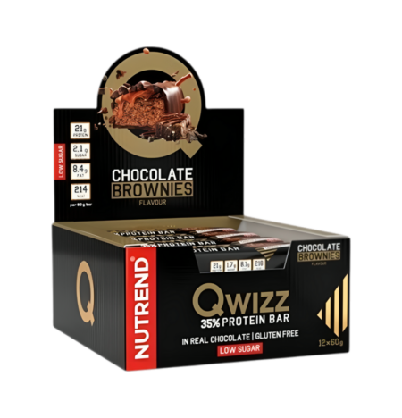 Nutrend Qwizz 35% Proteinbar, Chocolate Brownies - 12 x 60g