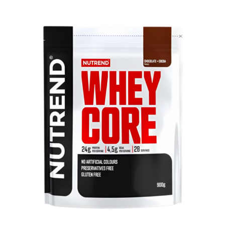 Nutrend Whey Core, Chocolate + Cocoa 900g