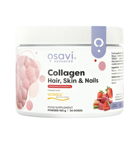 Osavi Collagen Peptides (Hair Skin & Nails), Rhubarb & Strawberry 150g