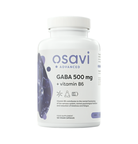 Osavi GABA 500mg + Vitamin B6 120 Kapslar