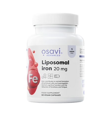 Osavi Liposomal Iron 20mg 60 Veganska Kapslar