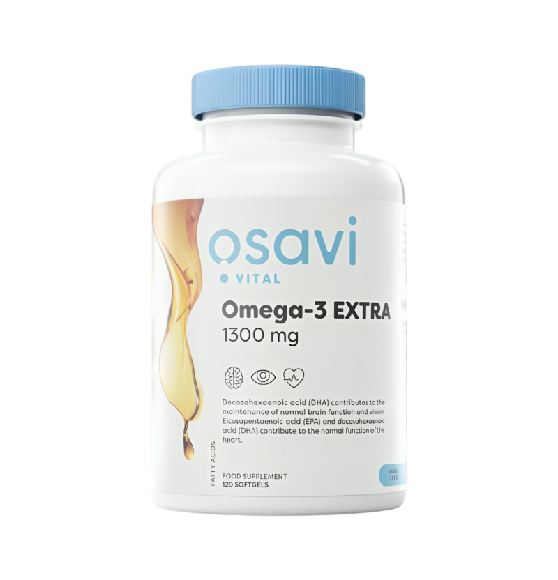 Osavi Omega-3 Extra Molecularly Distilled 1300mg (Lemon) 120 Mjuka gelkapslar