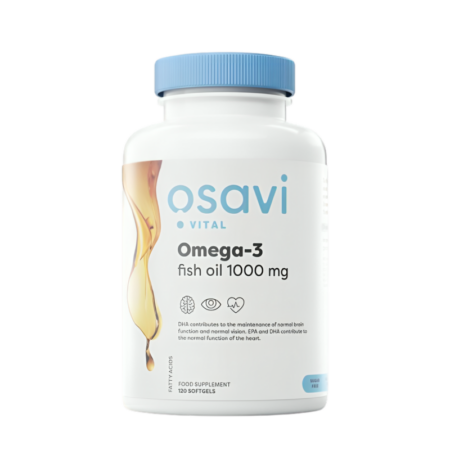 Osavi Omega-3 Fish Oil Molecularly Distilled 1000mg 120 Mjukgelkapslar
