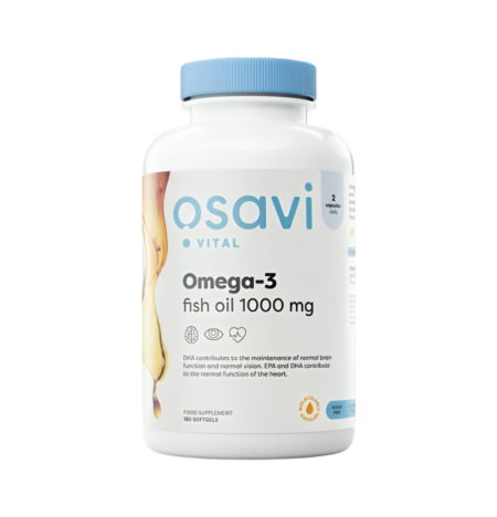 Osavi Omega-3 Fish Oil Molecularly Distilled 1000mg (Lemon) 180 Gelkapslar