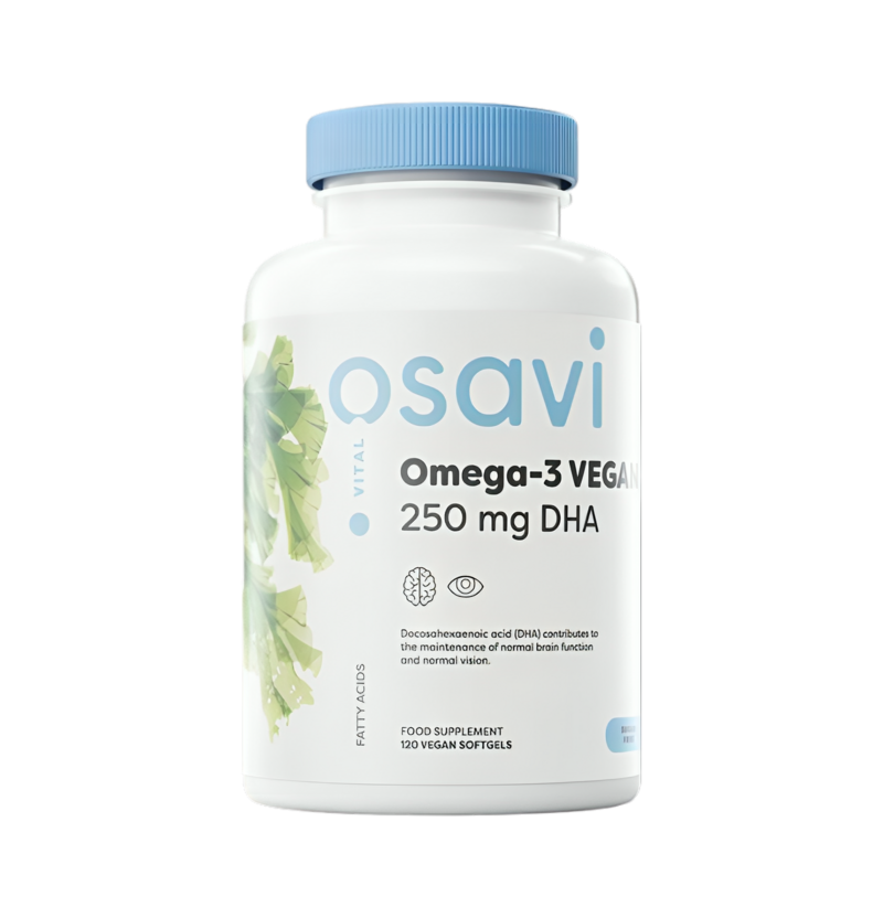 Osavi Omega-3 Vegan 250mg DHA 120 Veganska Mjuka Kapslar