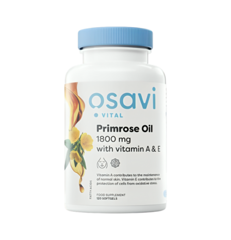 Osavi Primrose Oil with Vitamin A & E 1800mg 120 Mjukgelkapslar