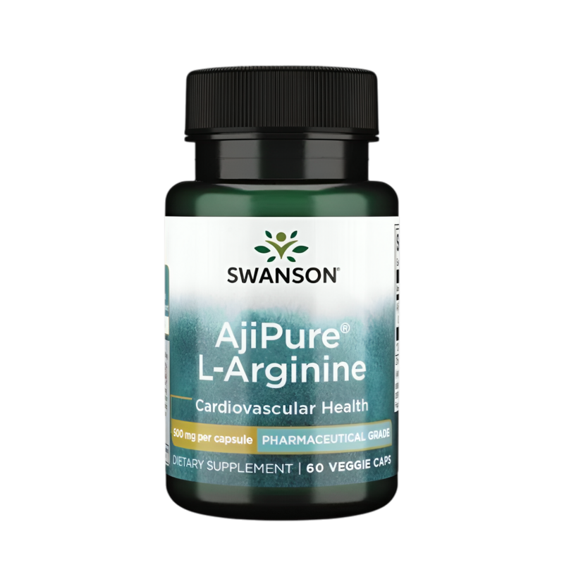 Swanson AjiPure L-Arginine 500mg 60 Kapslar