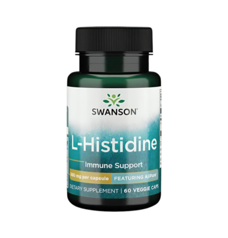 Swanson AjiPure L-Histidine 500mg 60 Vegetariska kapslar