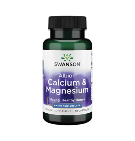 Swanson Albion Calcium & Magnesium 60 Kapslar